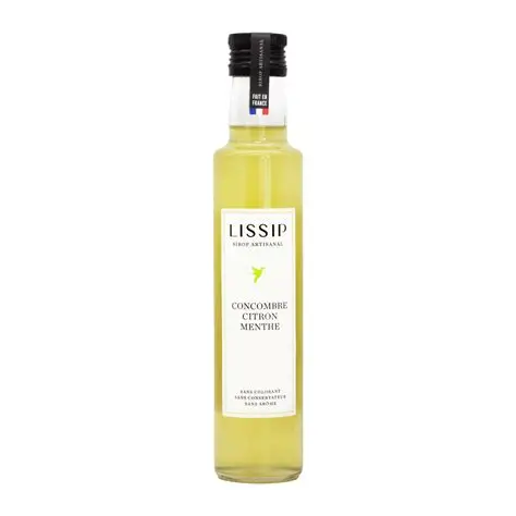 Sirop Lissip Concombre citron menthe Sirop Lissip Concombre citron menthe