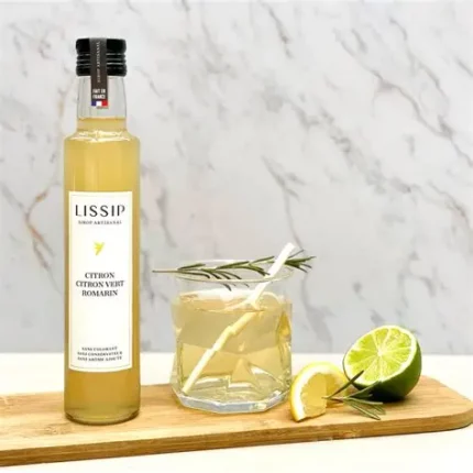 Sirop Lissip citron citron vert romarin