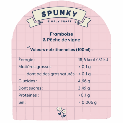 SPUNKY FRAMBOISE PÊCHE DE VIGNE - vue 1 - Boissons effervescentes